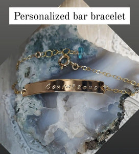 Personalized Bar Bracelet