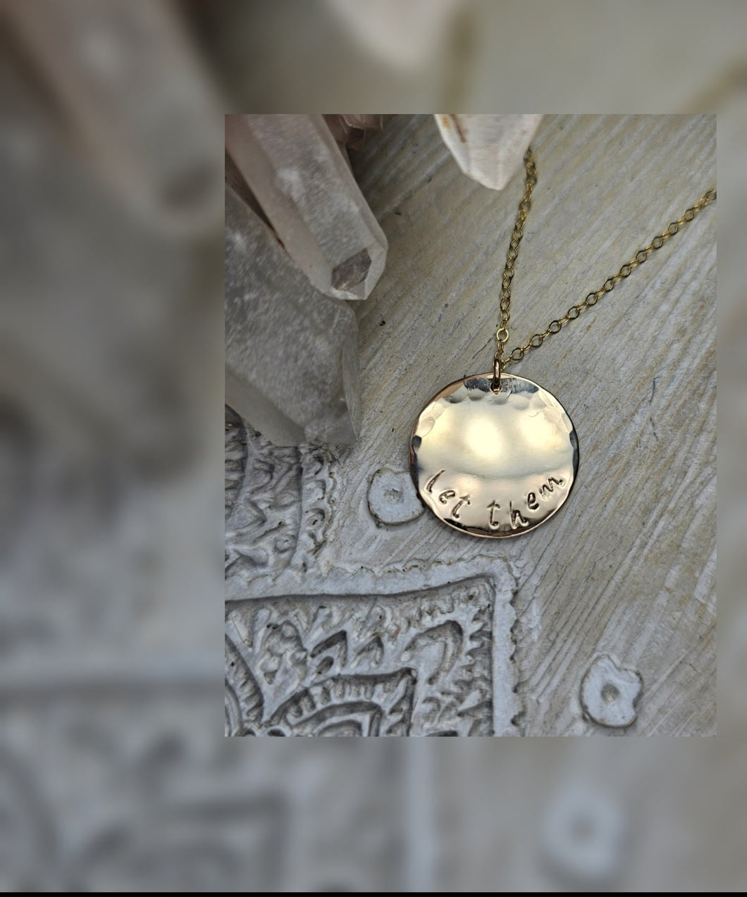 Let them coin necklace