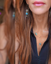 Labradorite threader Earrings and necklace set