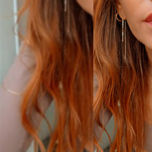 Dot chain threader Earrings