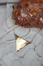 Hammered Triangle Necklace