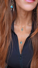 Labradorite threader Earrings and necklace set