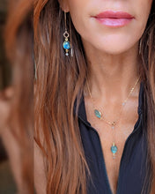 Labradorite threader Earrings and necklace set