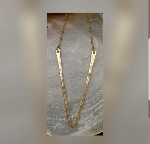 Elongated V Necklace