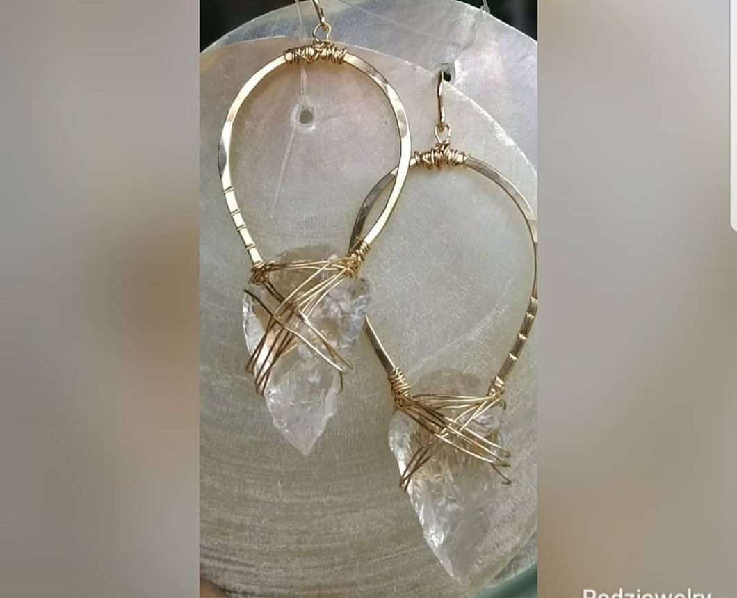 Crystal Arrowhead earrings