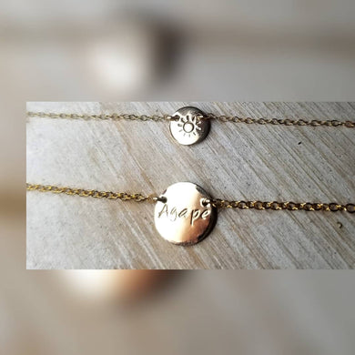 Personalized Coin Anklet
