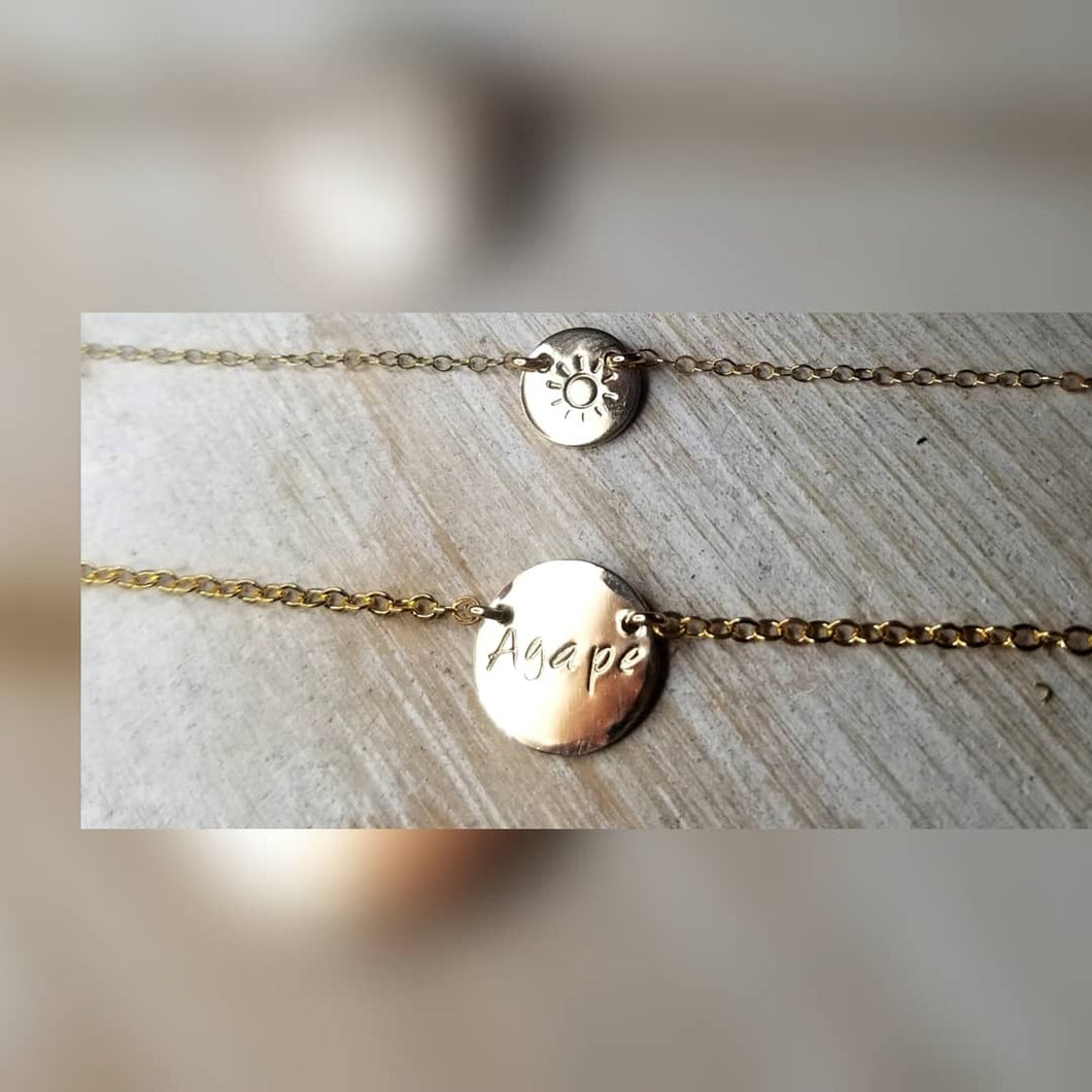 Personalized Coin Anklet