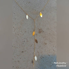 Y-Style Marquise Coin Necklace