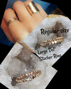 Large dot Stacker ring