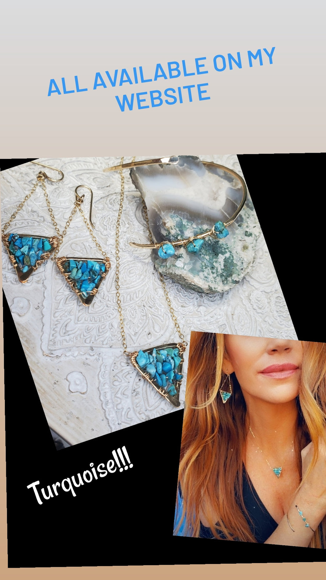 Turquoise Triangle necklace