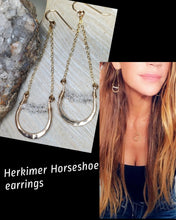 Herkimer Horseshoe Earrings