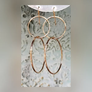 Double hoop earrings