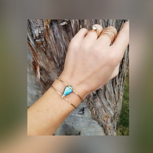 Labradorite Arrowhead cuff bracelet