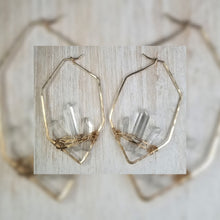 Crystal Geometric earrings