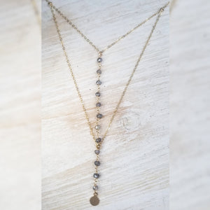 Layered V chain necklace
