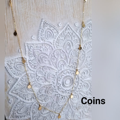 Long Coin Necklace