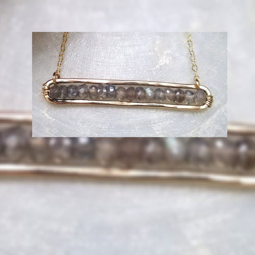 Gem Bar necklace