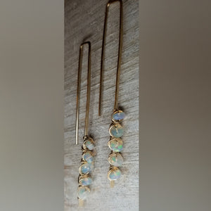 Opal Stick earrings