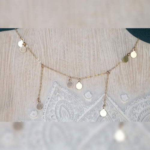 Coin Drop Necklace