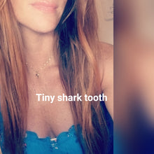 Tiny shark tooth necklace