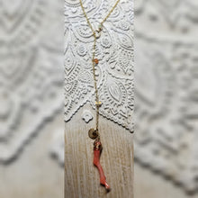 Coral Opal lariat