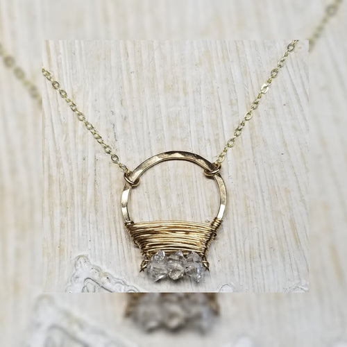 Herkimer Hot air balloon necklace