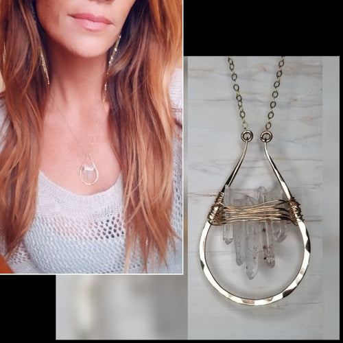 Crystal tear Drop necklace