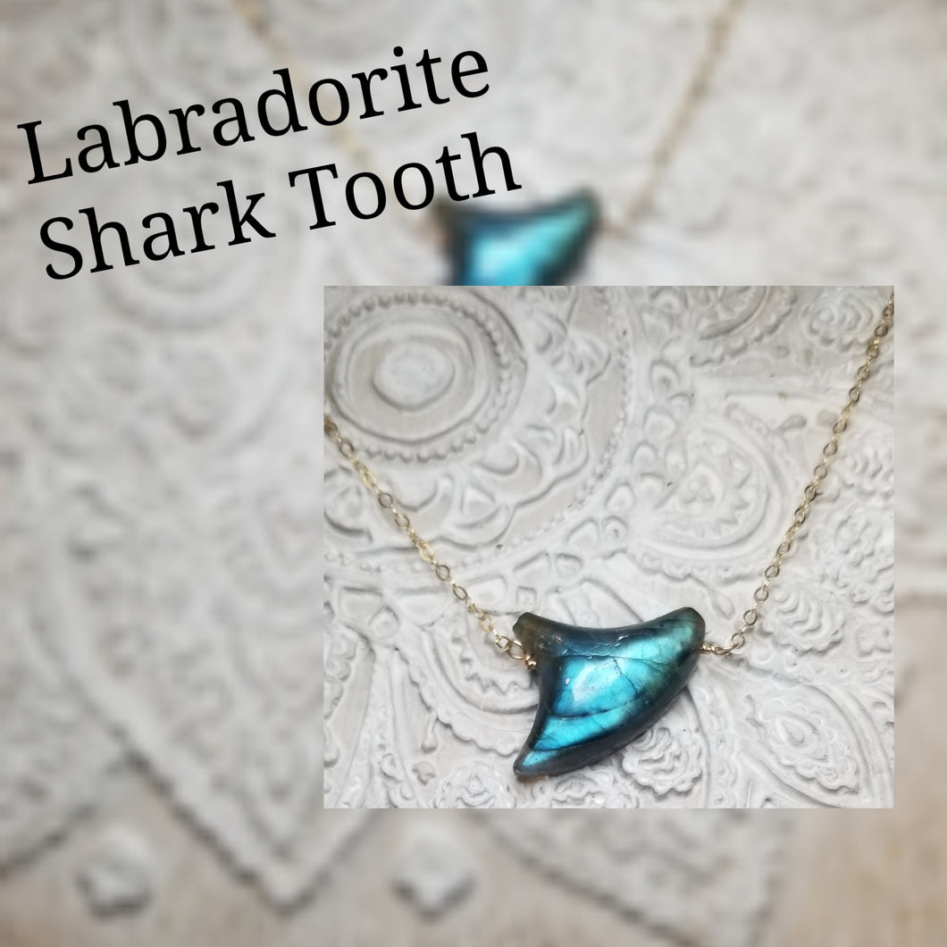 Labradorite Shark Tooth