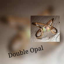 Infinity opal ring