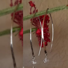 Herkimer Diamond Threader earrings