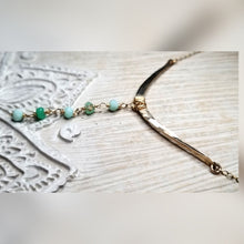 Peruvian opal drop necklace