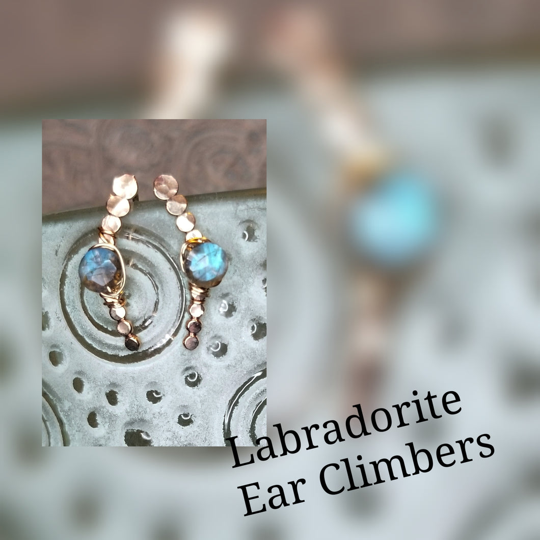 Labradorite Ear climbers