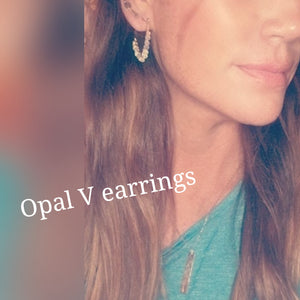 Opal V Earrings