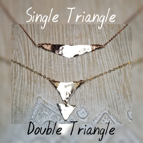 Wrapped Triangle Necklace