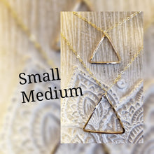 Simple triangle necklace