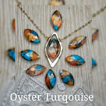 Marquise Oyster Turquoise necklace