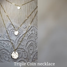 Triple Coin necklace