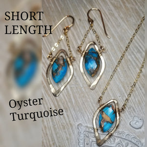 Oyster Turquoise earrings