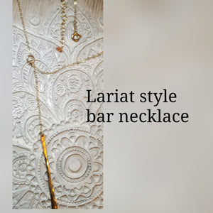 Lariat Bar Drop Necklace