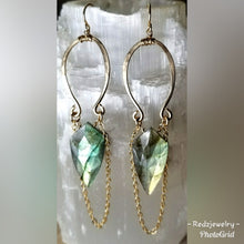 Labradorite Arrowhead earrings
