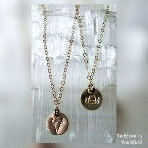 Texas style mini coin necklace