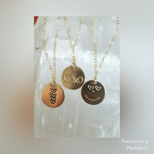 Unique Personalized coin necklace 12.5mm