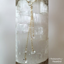 Lariat Herkimer Diamond necklace