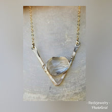 Rock Crystal V necklace