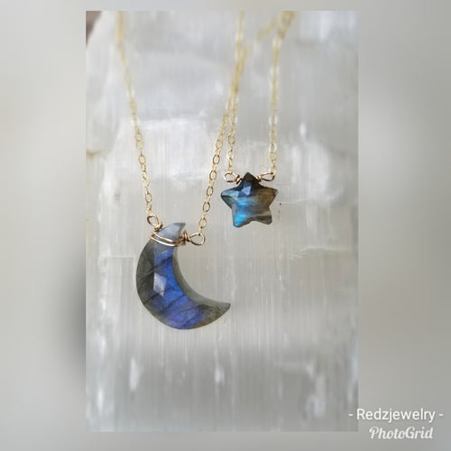 Labradorite star necklace