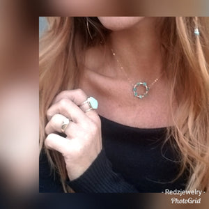Chunky Peruvian Opal Ring