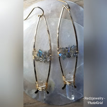 Crystal dagger earrings