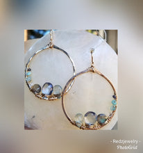 Shades of Blue Hoops