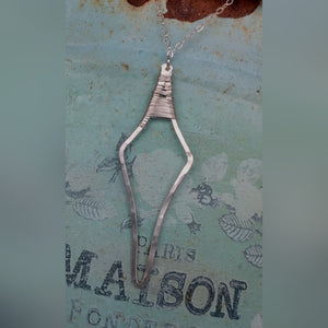 Hammered Spear Head Necklace