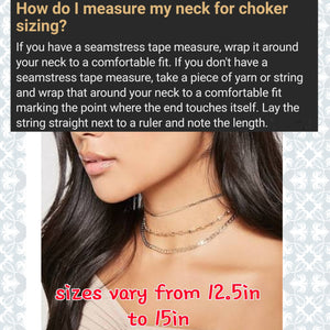 Abstract Circle Choker Necklace